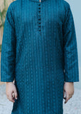 Teal Mysore Kurta – Festive Wear for Boys