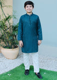 Teal Mysore Kurta – Festive Wear for Boys