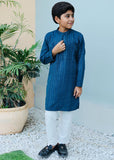 Blue Mysore Kurta – Festive & Party Wear for Boys