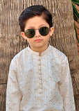 White Mysore Kurta – Festive Wear for Boys