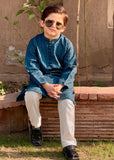 Blue Mysore Kurta – Festive & Party Wear for Boys