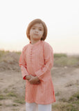 Pastel Pink Mysore Kurta – Festive & Party Wear for Boys