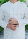 White Mysore Kurta – Festive Wear for Boys