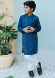 Blue Mysore Kurta – Festive & Party Wear for Boys