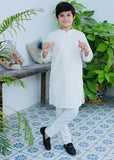 White Mysore Kurta – Festive Wear for Boys