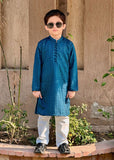 Blue Mysore Kurta – Festive & Party Wear for Boys