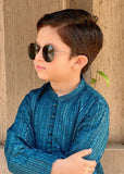 Blue Mysore Kurta – Festive & Party Wear for Boys