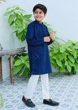 Cobalt Blue Mysore Kurta – Festive Wear for Boys