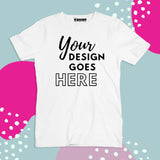 White  Color Customized Name And Printed T-Shirt For Kids / Men / Women