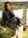 Raisa – Teal Blue Embroidered Eid Ensemble Unstitched Lawn Suit  For Women