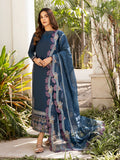 Raisa – Teal Blue Embroidered Eid Ensemble Unstitched Lawn Suit  For Women
