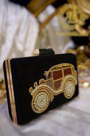 Hand-Embellished Moti Sitara Jeep Clutch For Women