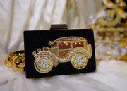 Hand-Embellished Moti Sitara Jeep Clutch For Women