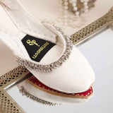 Velvet Beaded Party Khussa For Women