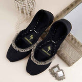 Velvet Beaded Party Khussa For Women
