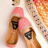 Shamsa Mirror Soft Embellished Khussa For Women