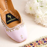 Shamsa Mirror Soft Embellished Khussa For Women