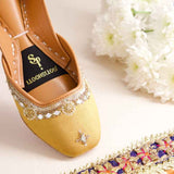Shamsa Mirror Soft Embellished Khussa For Women