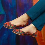 Printed Velvet Khussa – Everyday Comfort & Style For Women