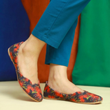 Printed Velvet Khussa – Everyday Comfort & Style For Women