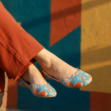 Exclusive Rangreza Printed Ladies Khussas – Velvet Comfort & Style For Women