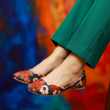 Wisteria Velvet Khussa – Elegant Printed Everyday Wear For Women