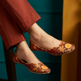 Printed Velvet Khussa – Everyday Comfort & Style For Women