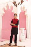 Sophisticated Red Waistcoat Suit For Boys