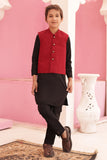 Sophisticated Red Waistcoat Suit For Boys