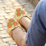 Radiance Velvet Khussa – Printed Style with Everyday Comfort For Women