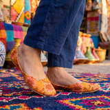 Printed Velvet Ladies Khussa – Comfortable Daily Wear For Women