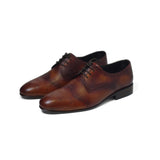 Hickory Color Supple Calf Leather Hand-Crafted Decadent Shoes For Men