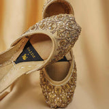Golden Anchal Bridal Khussa By Dazzle