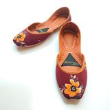 Liverish Floral Casual Khussa For Women