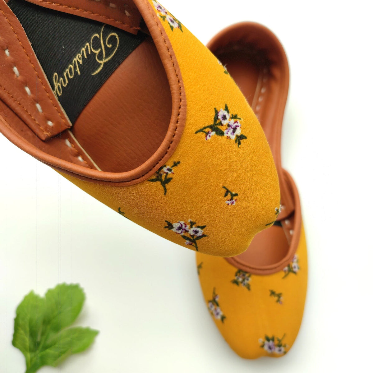 Yellow Marigold Casual Khussa For Women