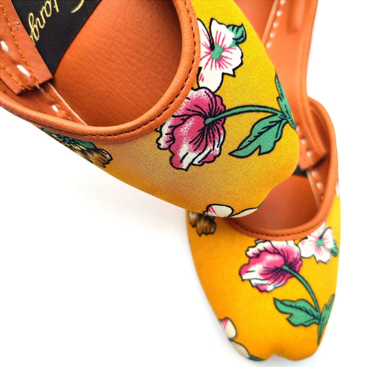 Yellow Lily Casual Khussa For Women