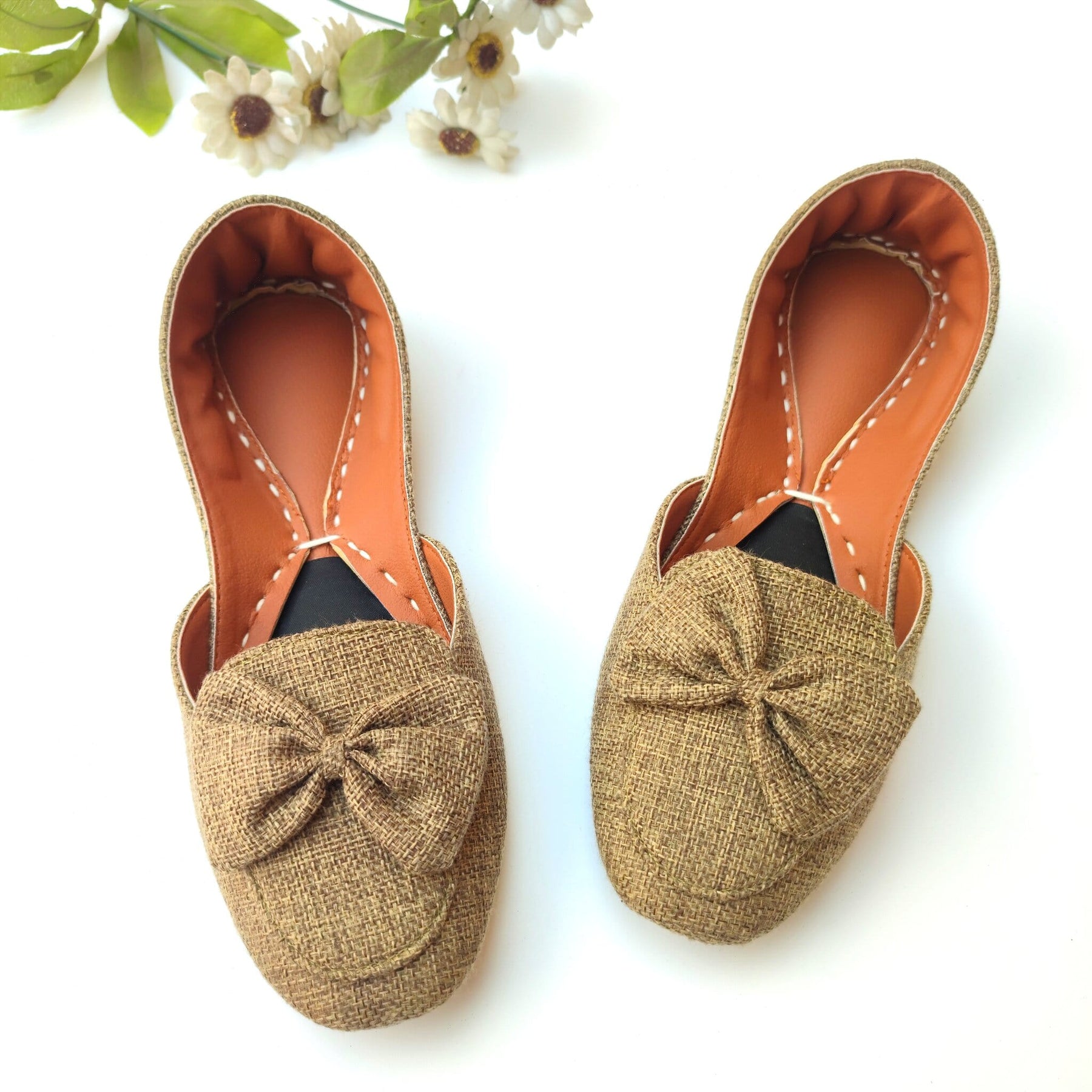 Bow Collection Olive, Brown, Black, Maroon, Blue & Camel Khussa For Women