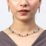 Multi-Color Pendant Jewelry Set For Women