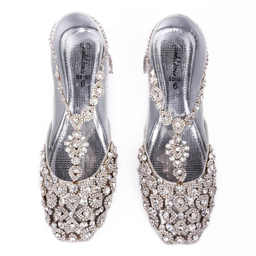 Bridal Anklet Women Khussa – Kundan on Lining