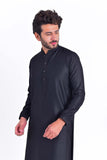 Black Designer Wash & Wear Shalwar Kameez For Men