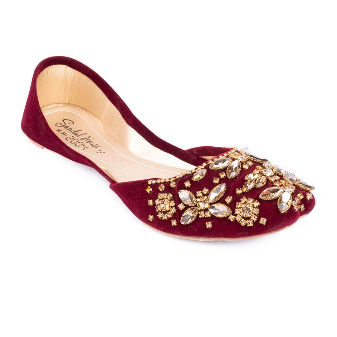 Kundan & Pearls Traditional Women Khussa