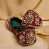 Maroon Shahi Bridal Khussa By Dazzle