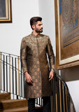 Golden Hand-Embroidery Groom Sherwani For Weddings