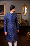 Royal-Blue Groom Sherwani For Weddings