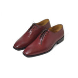 Maroon Color Supple Leather Hand-Crafted Hypnotist Shoes For Men