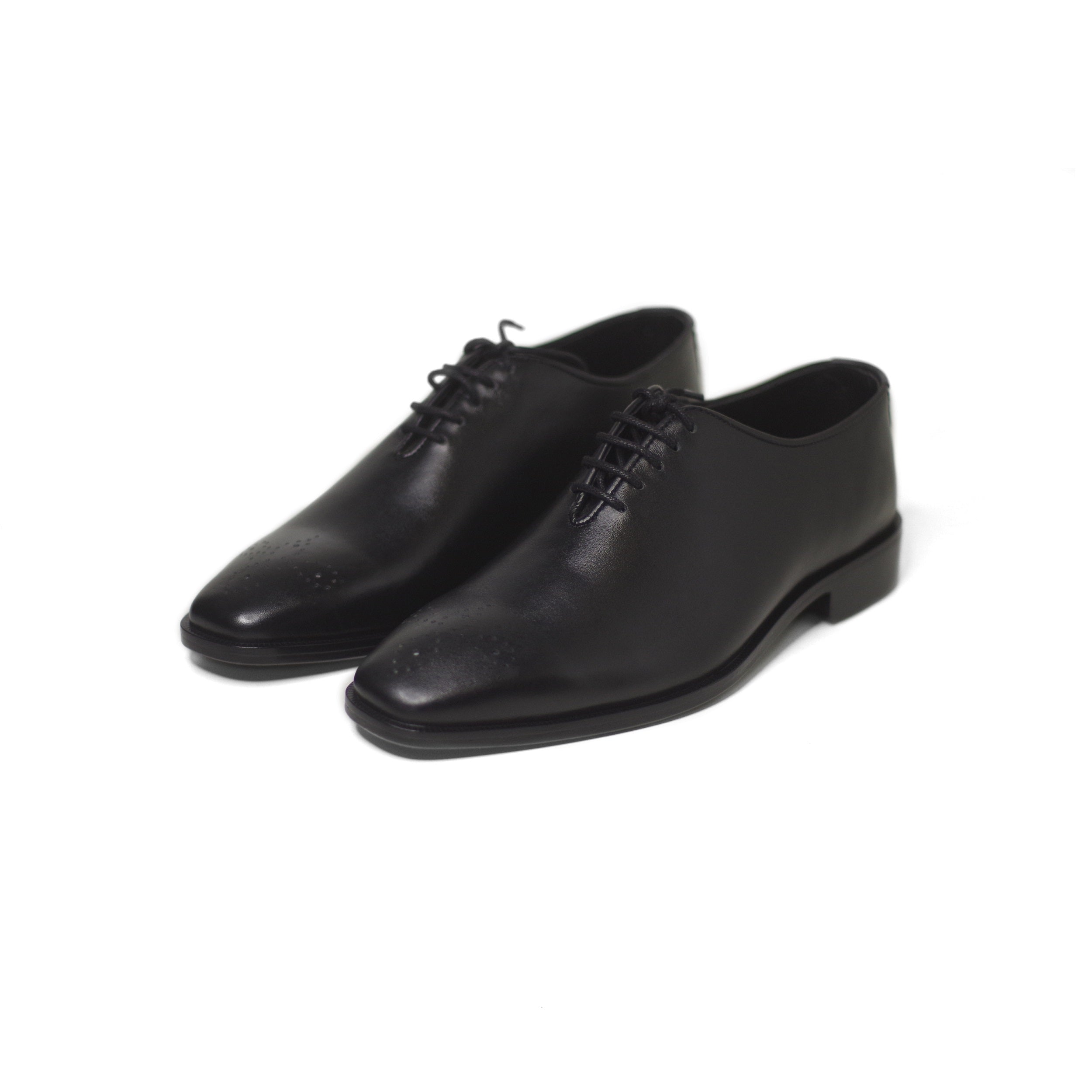 Black Color Leather Hand-Crafted Leonidas Shoes For Men
