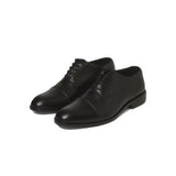 Black Color Sleek Glossy Leather Hand-Crafted Darius Shoes For Men