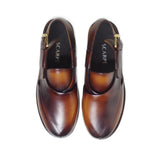 Hickory Color Supple Leather Peshawari Chappal For Men