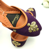 Floral Embroidery Khussa For Women