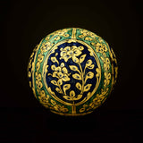 Traditional Multani Kashi Round Shape Camel Skin Lamp